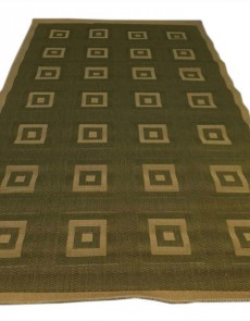 Безворсовый ковер Sisal 00012 green-cream - высокое качество по лучшей цене в Украине.