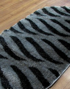 Високоворсний килим 3D Polyester B114 GREY-BLACK - высокое качество по лучшей цене в Украине.