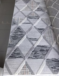 Синтетичний килим  BILBAO Z703A white/grey  - высокое качество по лучшей цене в Украине.