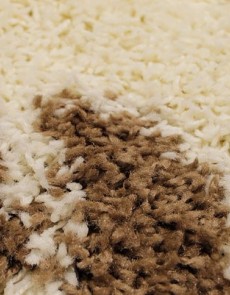 Високоворсний килим Gold Shaggy B122 CREAM-BROWN - высокое качество по лучшей цене в Украине.
