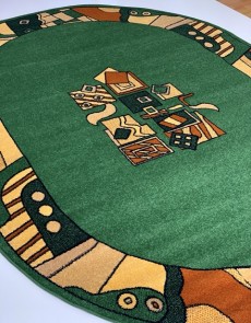 Синтетичний килим FRISE F3040A GREEN - высокое качество по лучшей цене в Украине.