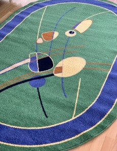 Синтетичний килим FRISE F3042A GREEN - высокое качество по лучшей цене в Украине.