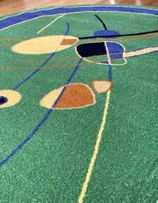 Синтетичний килим FRISE F3042A GREEN - высокое качество по лучшей цене в Украине.