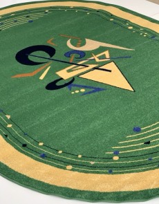 Синтетичний килим FRISE F3043A GREEN - высокое качество по лучшей цене в Украине.