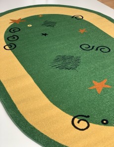 Синтетичний килим FRISE F3106A GREEN - высокое качество по лучшей цене в Украине.