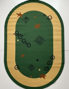 Синтетичний килим FRISE F3106A GREEN - высокое качество по лучшей цене в Украине.