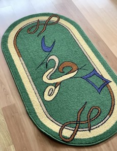 Синтетичний килим FRISE F5247A GREEN - высокое качество по лучшей цене в Украине.