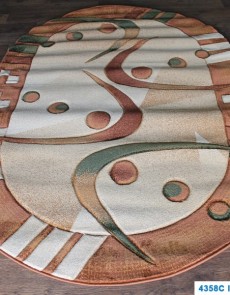 Синтетичний килим Nidal 4358C l.beige-brown - высокое качество по лучшей цене в Украине.