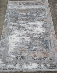Високоворсний килим Sedef 0018B grey-deb