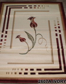 Синтетичний килим Super Maral 2607a ivory-d.red - высокое качество по лучшей цене в Украине.