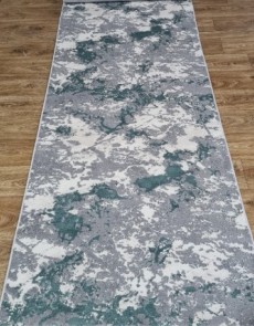 Синтетическая ковровая дорожка LUXURY 05917A TURQUOISE / D.GREY HB - высокое качество по лучшей цене в Украине.