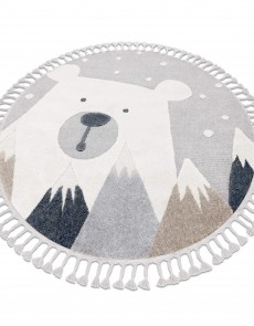 Дитячий килим YOYO EY81 circle grey / white- Bear, mountains  - высокое качество по лучшей цене в Украине.