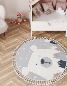 Дитячий килим YOYO EY81 circle grey / white- Bear, mountains  - высокое качество по лучшей цене в Украине.