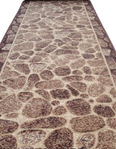 Синтетична килимова доріжка Silver  / Gold Rada 307-12 Kamni New brown - высокое качество по лучшей цене в Украине.