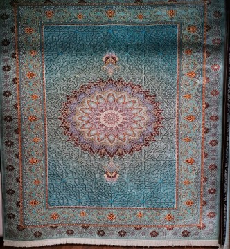Иранский ковер Diba Carpet Floranse blue - высокое качество по лучшей цене в Украине.