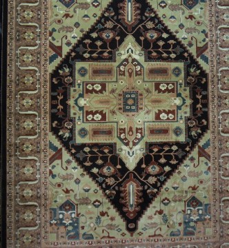 Иранский ковер Diba Carpet Ghashghaei d.brown - высокое качество по лучшей цене в Украине.