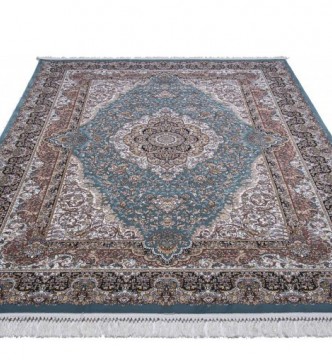 Перський килим Kashan 612-LBL blue - высокое качество по лучшей цене в Украине.