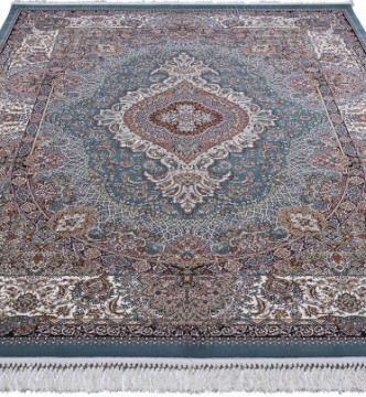 Перський килим Kashan 774-LBL blue - высокое качество по лучшей цене в Украине.