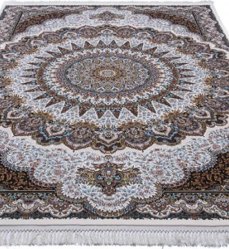 Перський килим Kashan 804-C cream - высокое качество по лучшей цене в Украине.