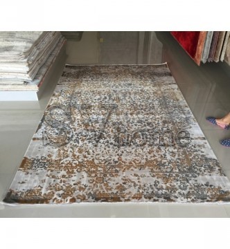 Акриловий килим Elitra W7085 D.Grey-D.Yellow - высокое качество по лучшей цене в Украине.