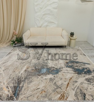 Килим GEMMA GM41B h.b light beige - blue - высокое качество по лучшей цене в Украине.