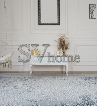 Акриловый ковер Vals W2218C L.Blue-C.Blue - высокое качество по лучшей цене в Украине.