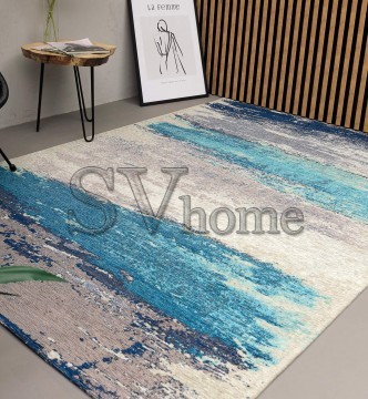 Синтетичний килим ALMINA 118552 2-grey/blue - высокое качество по лучшей цене в Украине.