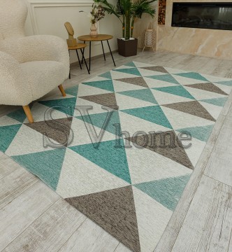 Синтетический ковер ALMINA 131701 2-grey/turkuaz  - высокое качество по лучшей цене в Украине.