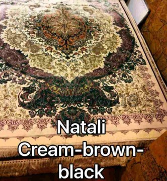 Иранский ковер Diba Carpet Natali cream-brown-black - высокое качество по лучшей цене в Украине.