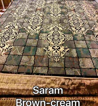 Иранский ковер Diba Carpet Saram brown-cream - высокое качество по лучшей цене в Украине.