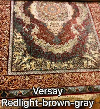 Иранский ковер Diba Carpet Versay redlight-brown-gray - высокое качество по лучшей цене в Украине.