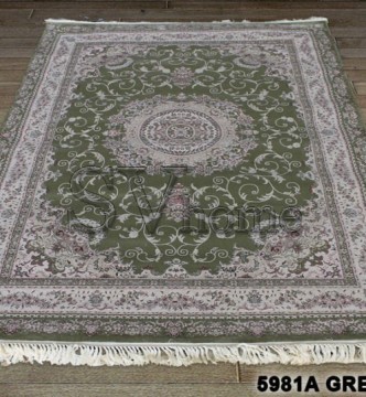 Високощільний килим Erguvan 5981A green-ivory - высокое качество по лучшей цене в Украине.