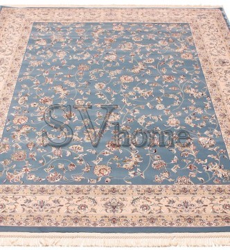 Високощільний килим Esfahan 4904A blue-ivory - высокое качество по лучшей цене в Украине.