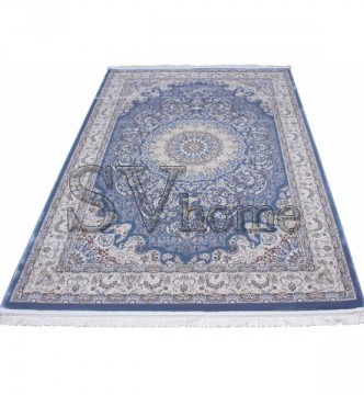 Високощільний килим Esfahan 9724A blue-ivory - высокое качество по лучшей цене в Украине.