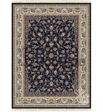 Перський килим Kashan P553-DBL Dark-Blue - высокое качество по лучшей цене в Украине.