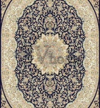 Иранский ковер Marshad Carpet 3010 Dark Blue - высокое качество по лучшей цене в Украине.