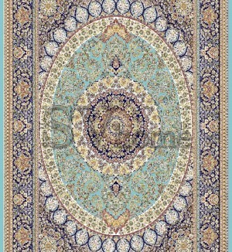 Иранский ковер Marshad Carpet 3016 Blue - высокое качество по лучшей цене в Украине.