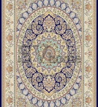 Иранский ковер Marshad Carpet 3016 Dark Blue - высокое качество по лучшей цене в Украине.