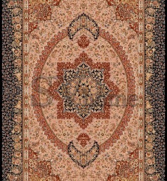 Иранский ковер Marshad Carpet 3053 Pink Black - высокое качество по лучшей цене в Украине.
