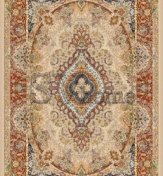 Іранський килим Marshad Carpet 3054 Beige Red - высокое качество по лучшей цене в Украине.