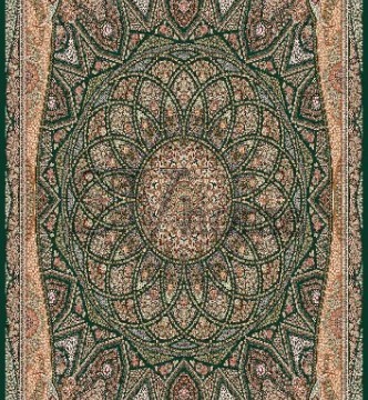 Иранский ковер Marshad Carpet 3055 Dark Green - высокое качество по лучшей цене в Украине.