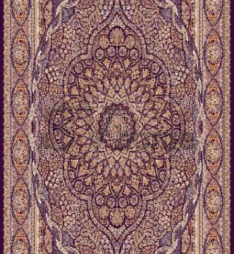 Иранский ковер Marshad Carpet 3056 Dark Purple - высокое качество по лучшей цене в Украине.