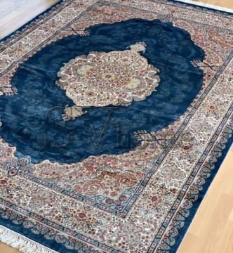 Бамбуковый ковер ELEXUS HEREKE YY081 KOYU NAVI - высокое качество по лучшей цене в Украине.