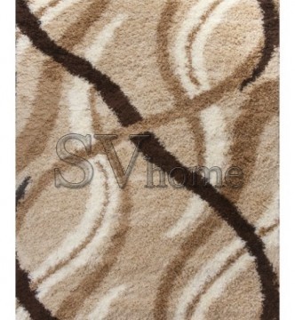 Високоворсна килимова доріжка First Shaggy 4735 , Beige - высокое качество по лучшей цене в Украине.