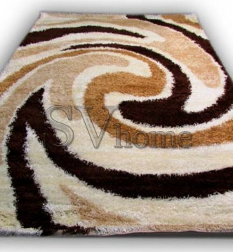 Високоворсний килим Gold Shaggy 3619 kahve-kemik - высокое качество по лучшей цене в Украине.