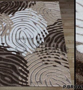 Високоворсний килим Luna 2454a p.brown-p.bone - высокое качество по лучшей цене в Украине.