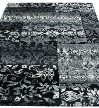 Синтетичний килим Festival 7955A black-l.grey - высокое качество по лучшей цене в Украине.