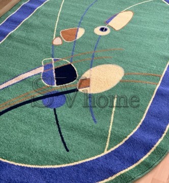 Синтетичний килим FRISE F3042A GREEN - высокое качество по лучшей цене в Украине.