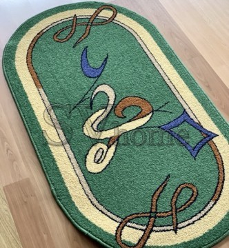 Синтетичний килим FRISE F5247A GREEN - высокое качество по лучшей цене в Украине.