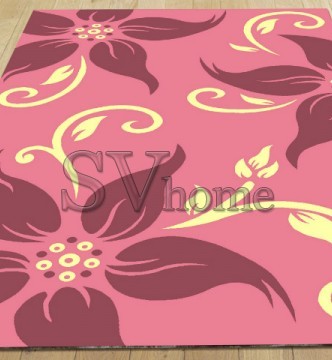 Синтетичний килим Legenda 0331 ромашка рожевий - высокое качество по лучшей цене в Украине.